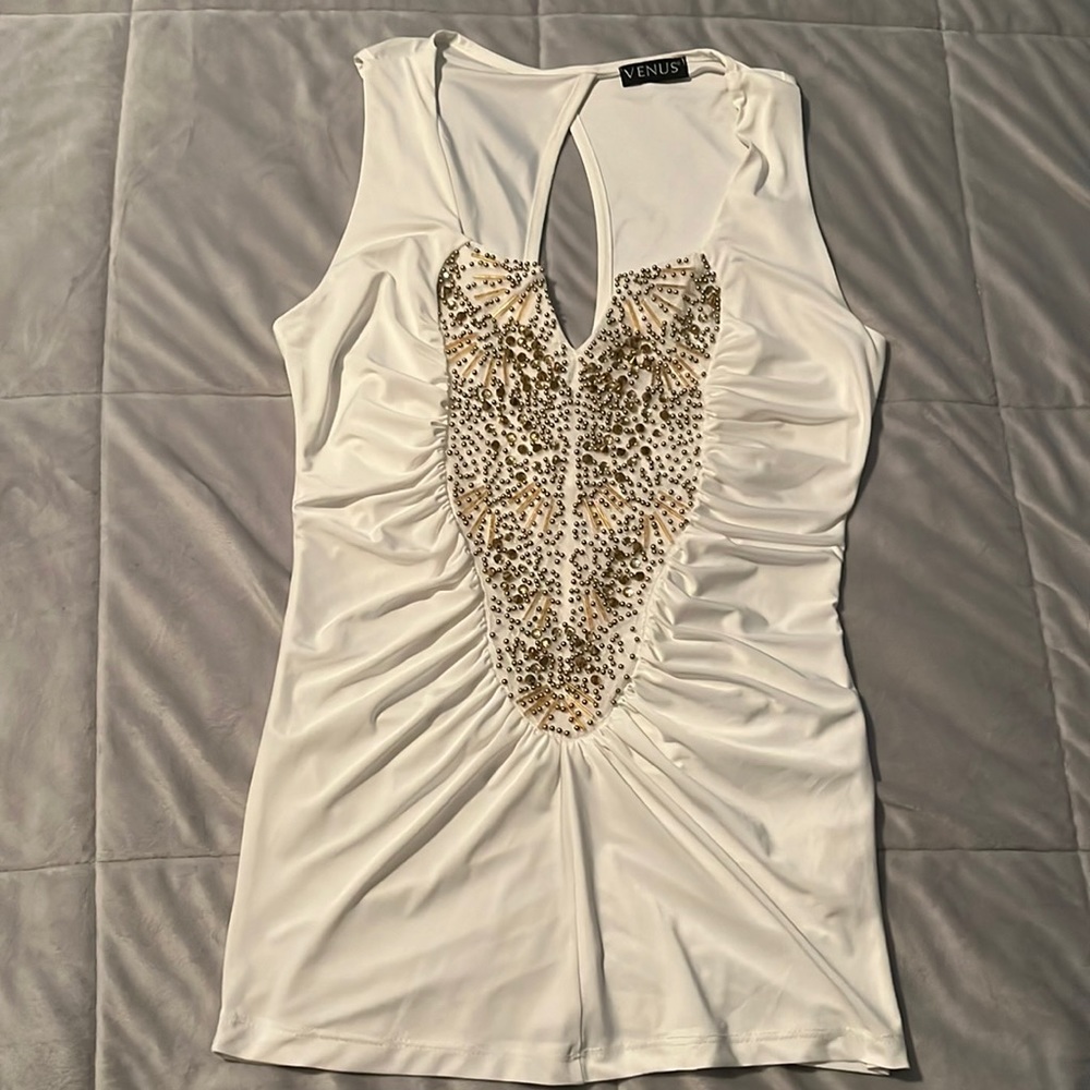 Venus embellished top